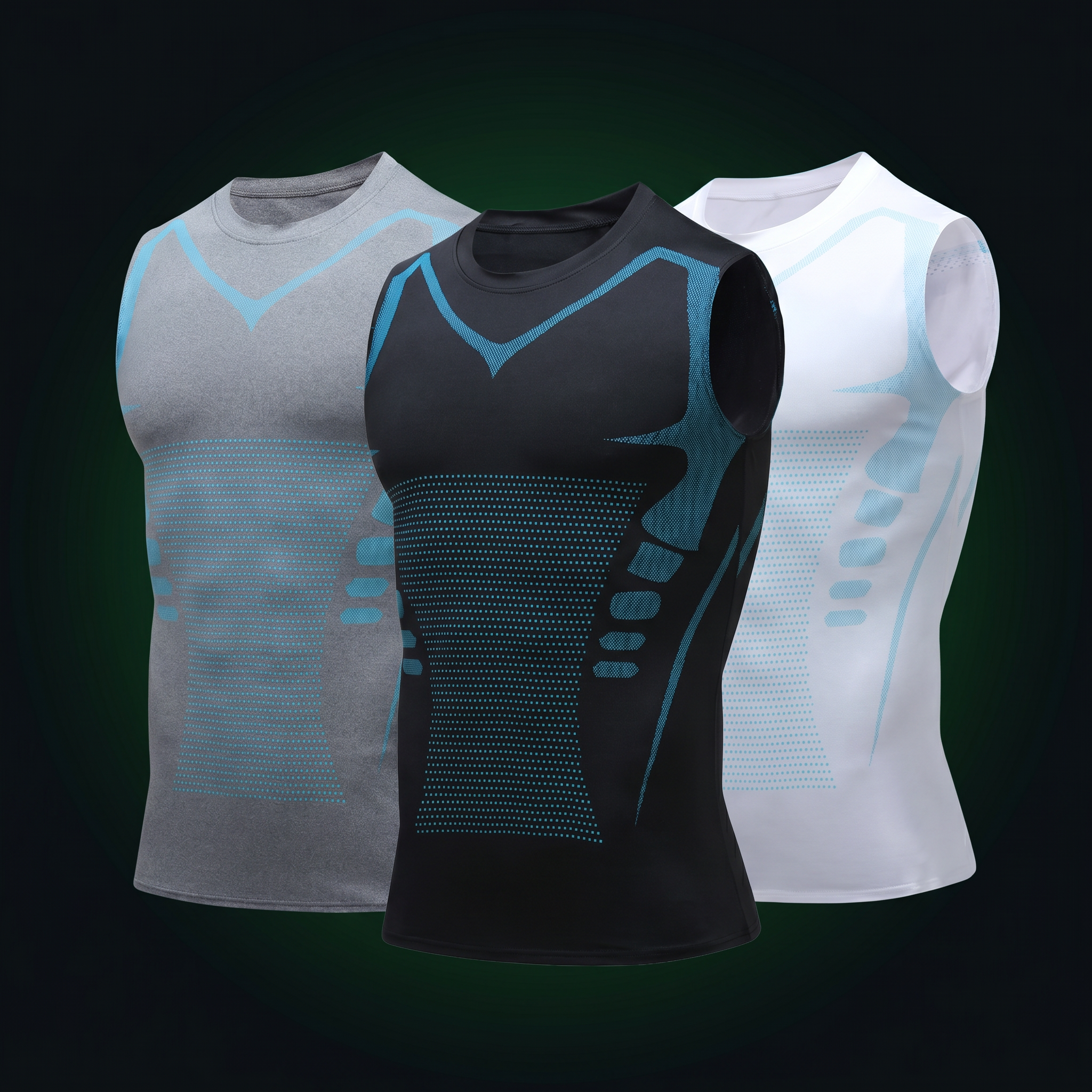 Atlas Shaper Vest in black, grey and white